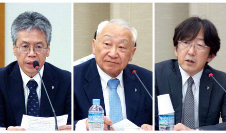 長島常任理事・茂松副会長・江澤常任理事