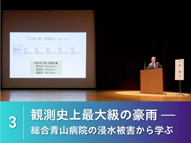 3. 観測史上最大級の豪雨 総合青山病院の浸水被害から学ぶ